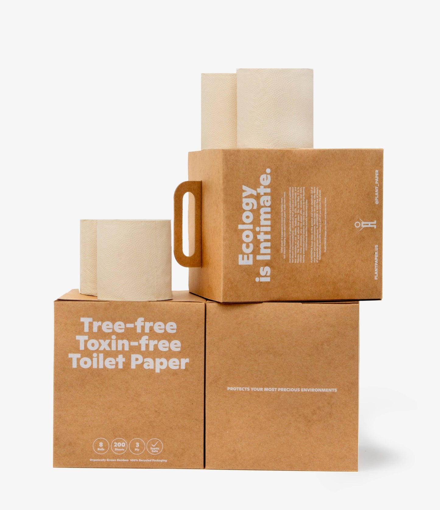 Plant Paper. Bamboo Tree-Free Toilet Paper - Toxin Free. Eco-Conscious