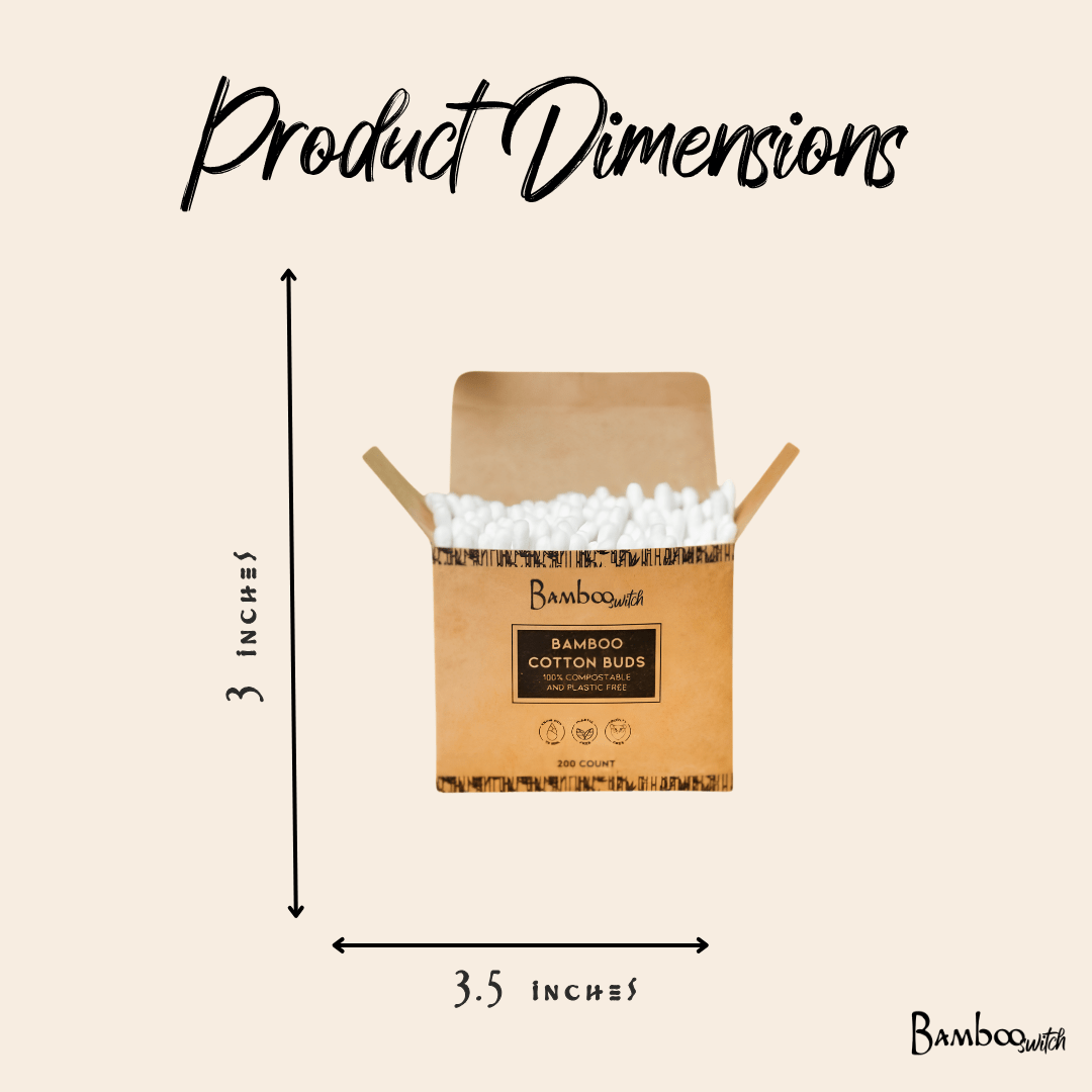 Bamboo Cotton Ear Buds - 200ct | Makeup Bestseller