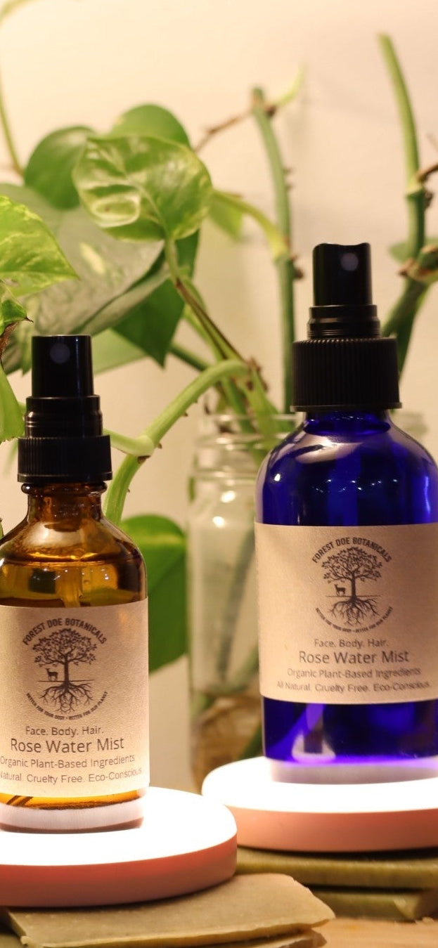 Rose Water Mist Toner - For Face, Body, & Hair