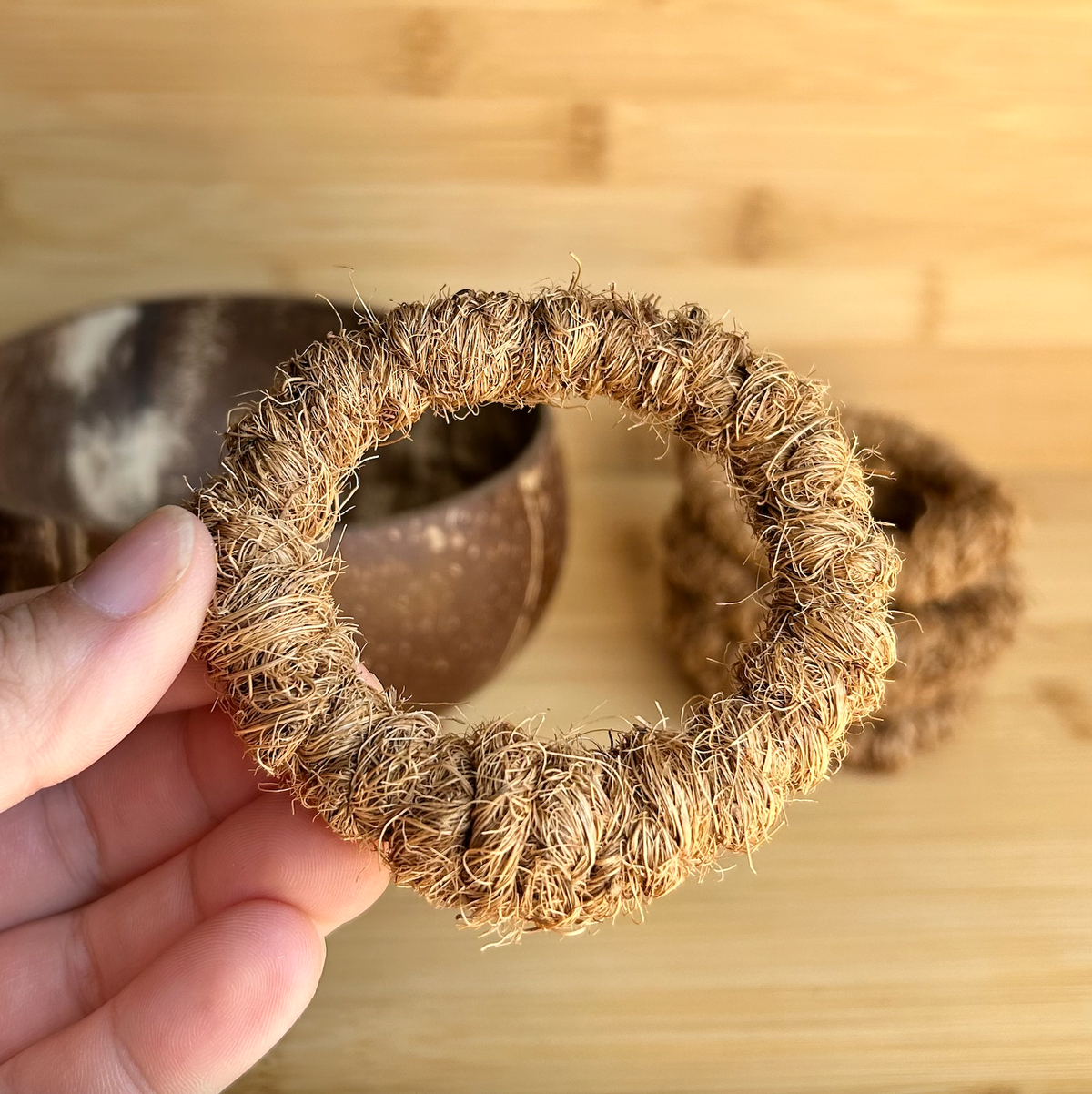 Coconut Bowl Ring Holder | Stabilizer