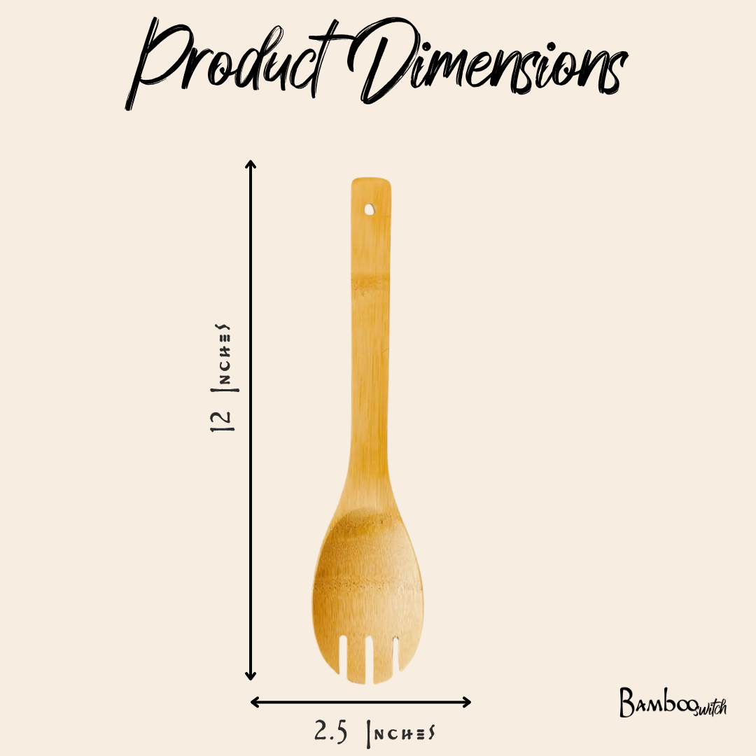 Salad Fork |Bamboo Kitchen Utensil