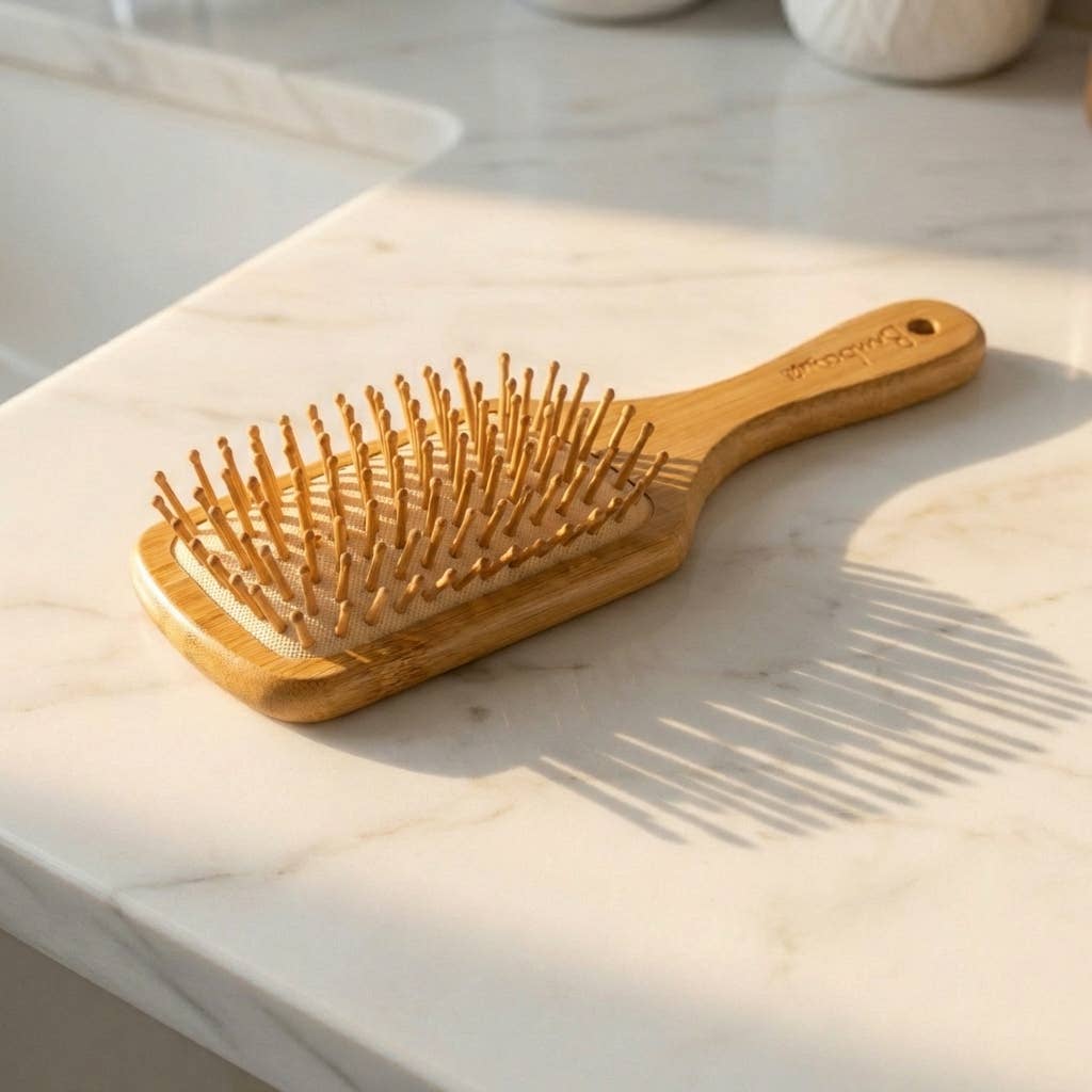 Bamboo Paddle Hairbrush - Large