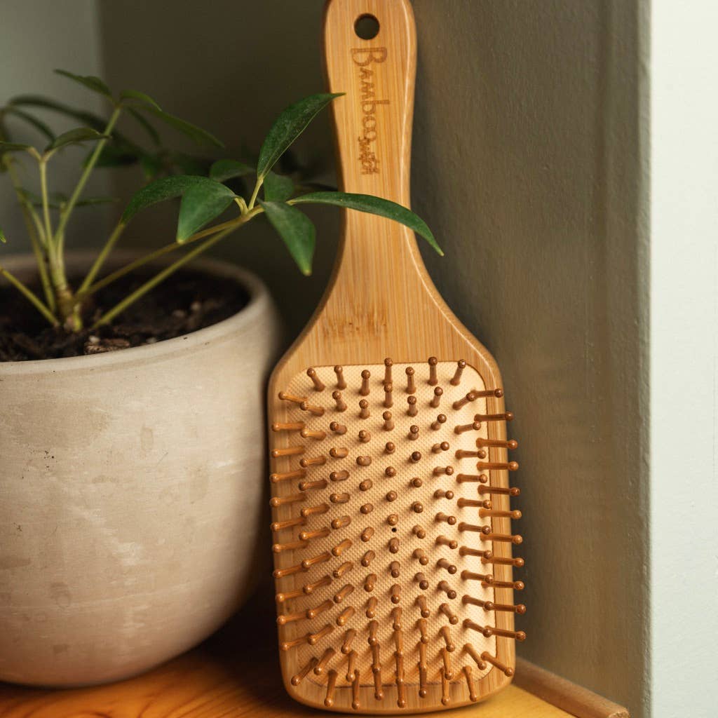 Bamboo Paddle Hairbrush - Large