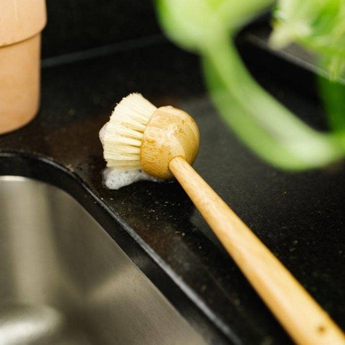 Dish Scrubber or Dry Brush Skin Exfoliate | Bamboo