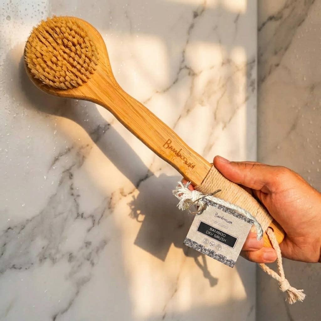 Vegan Bamboo Exfoliating Dry Brush | Faire Market Bestseller