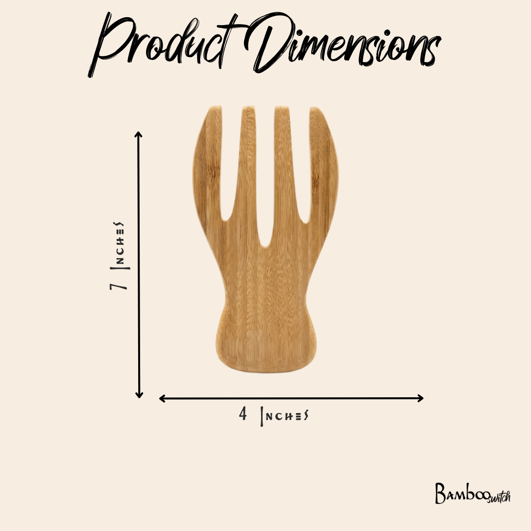 Bamboo Salad Hands Set