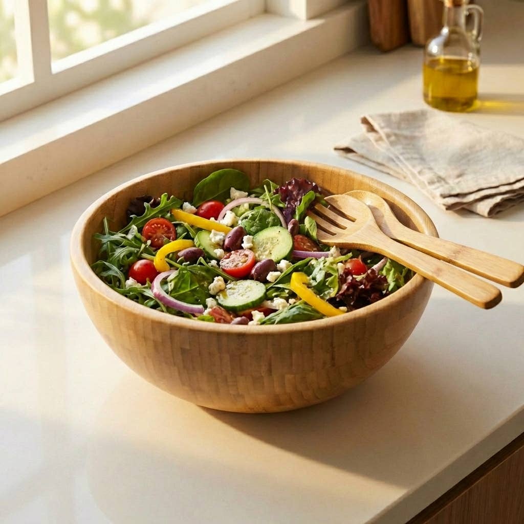 Bamboo Serving Bowl: Large