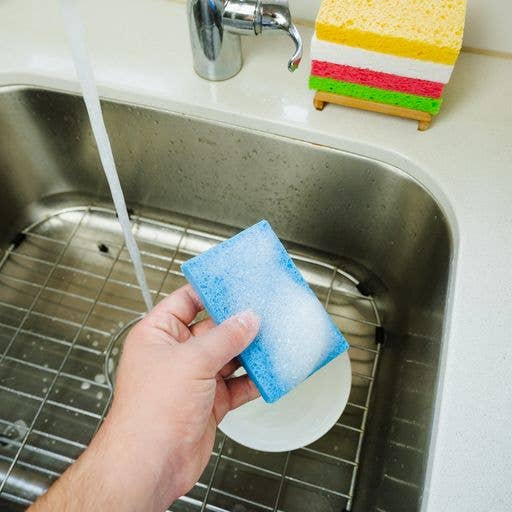 Compostable Cellulose Kitchen Sponge | White