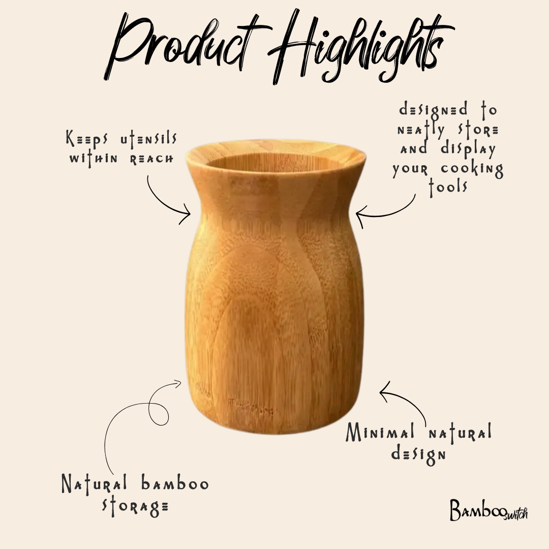 Utensil Holder | Bamboo Kitchen