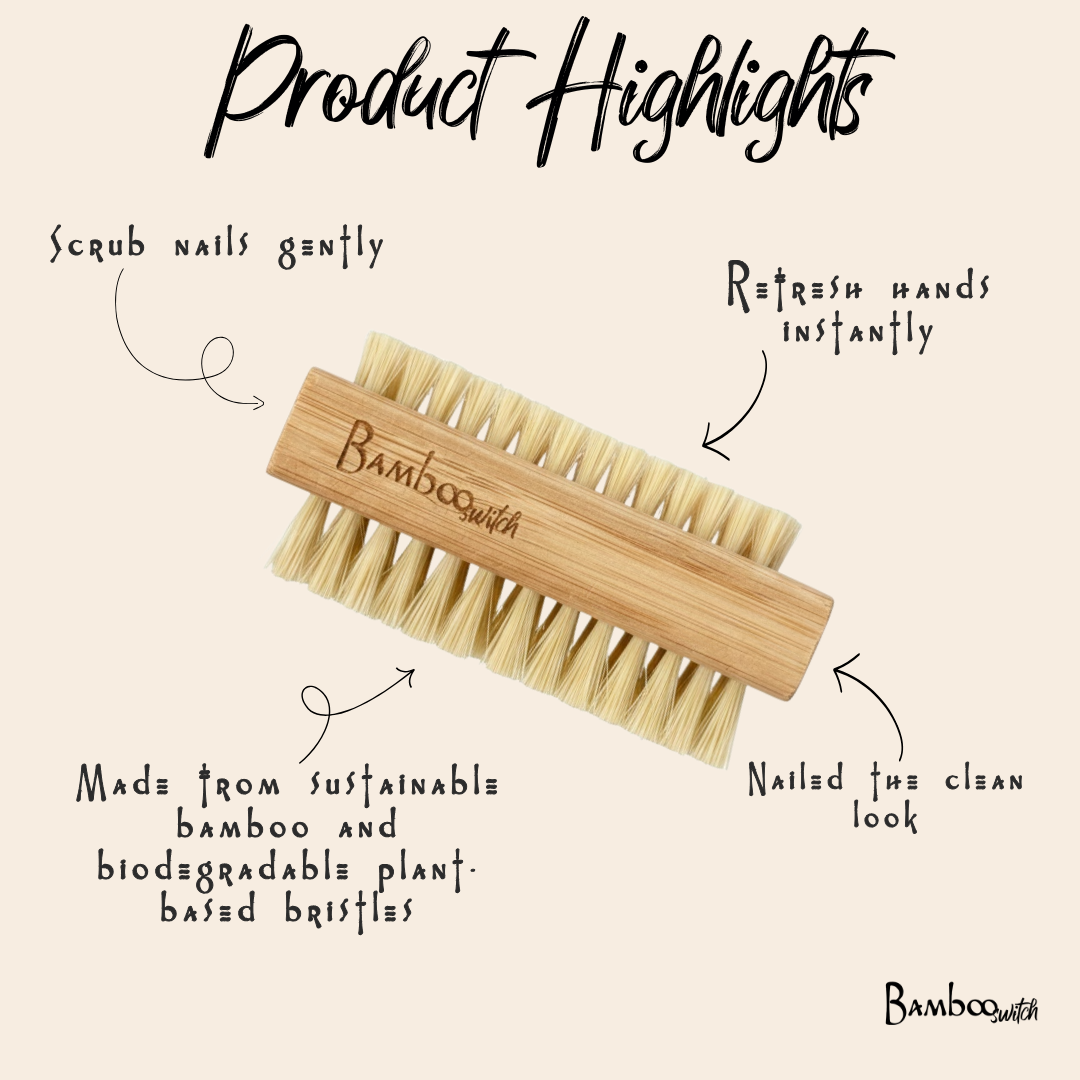 Bamboo Vegan Nail Brush | Self Care