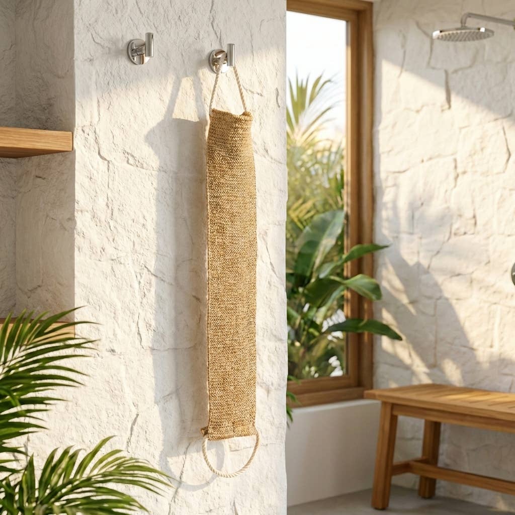 Sisal Linen Back Exfoliating Strap