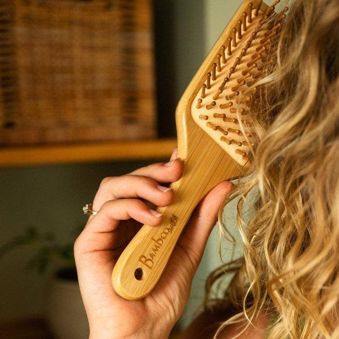 Bamboo Paddle Hairbrush - Large