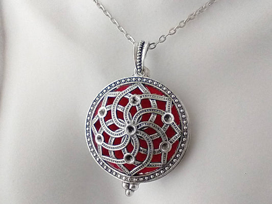 Aromatherapy Essential Oil  Necklace - Mandala