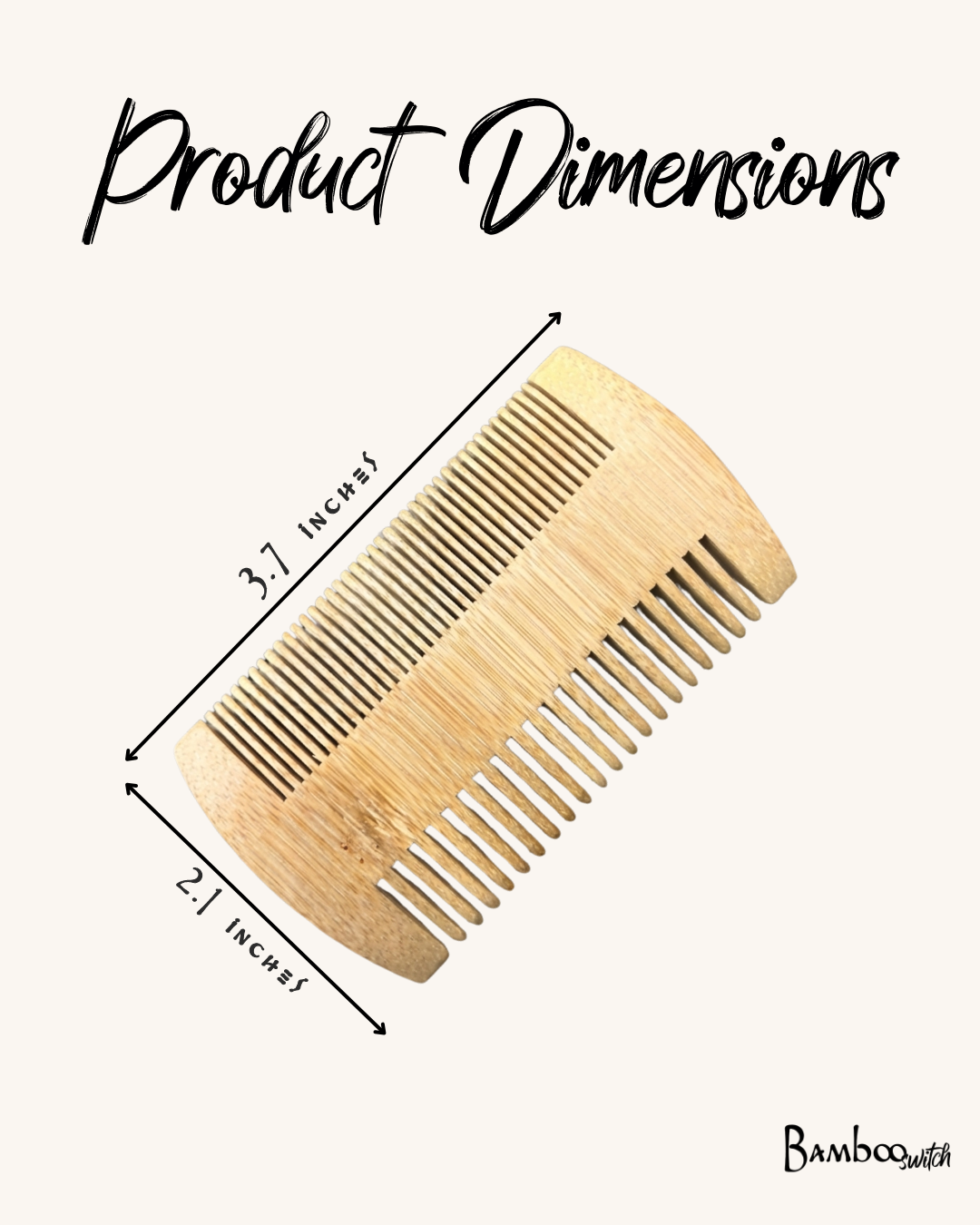 Bamboo Beard Comb