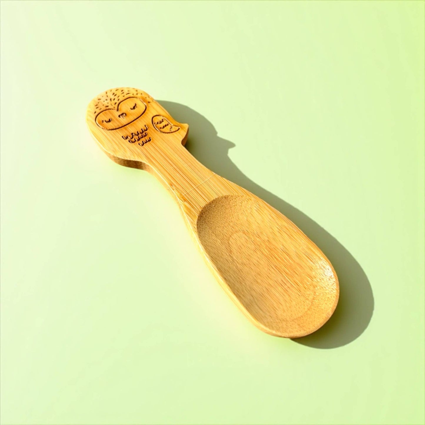 Bamboo Animal Kids & Toddler Utensils | Faire Market: Owl | Spoon