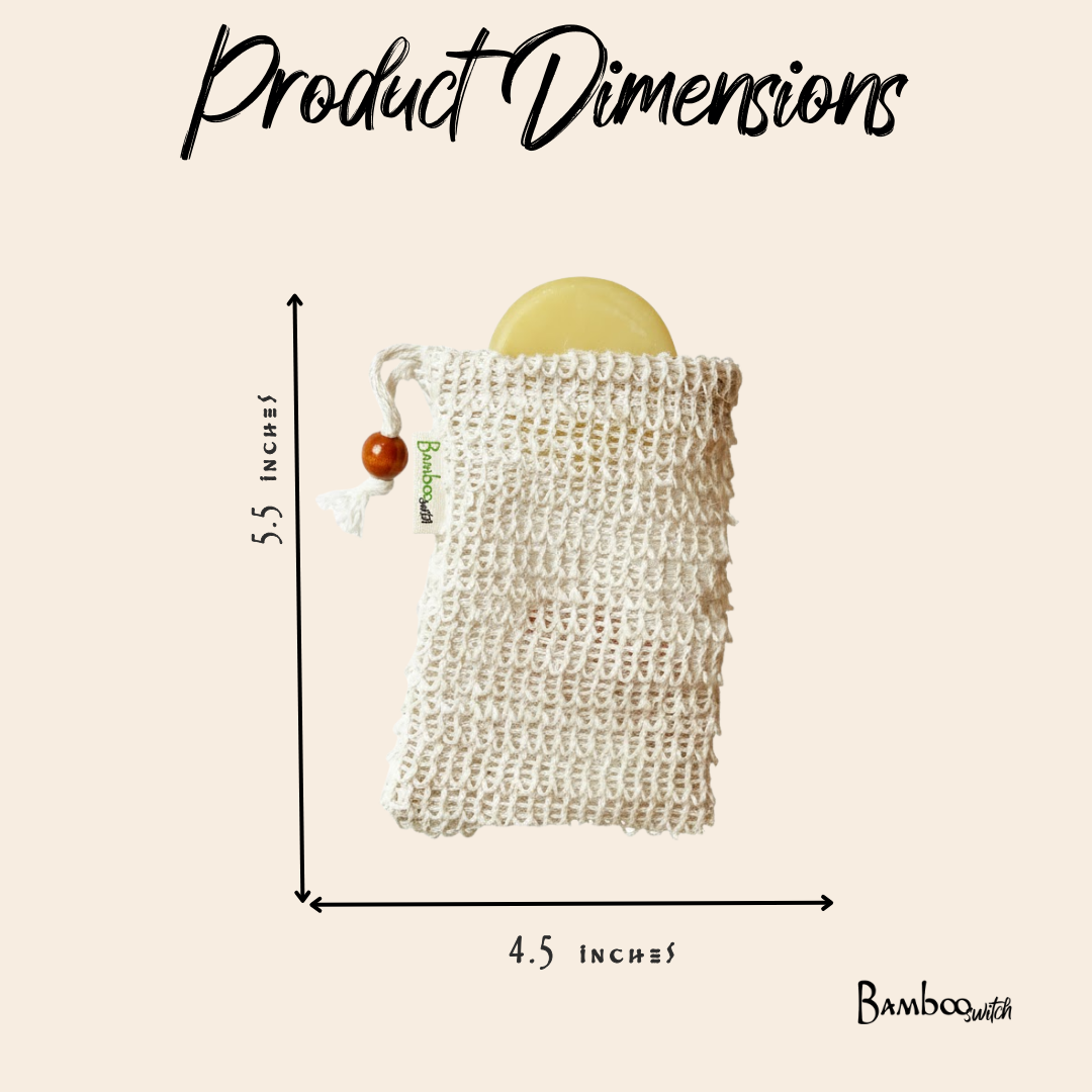 Compostable Sisal Soap Saver Bag