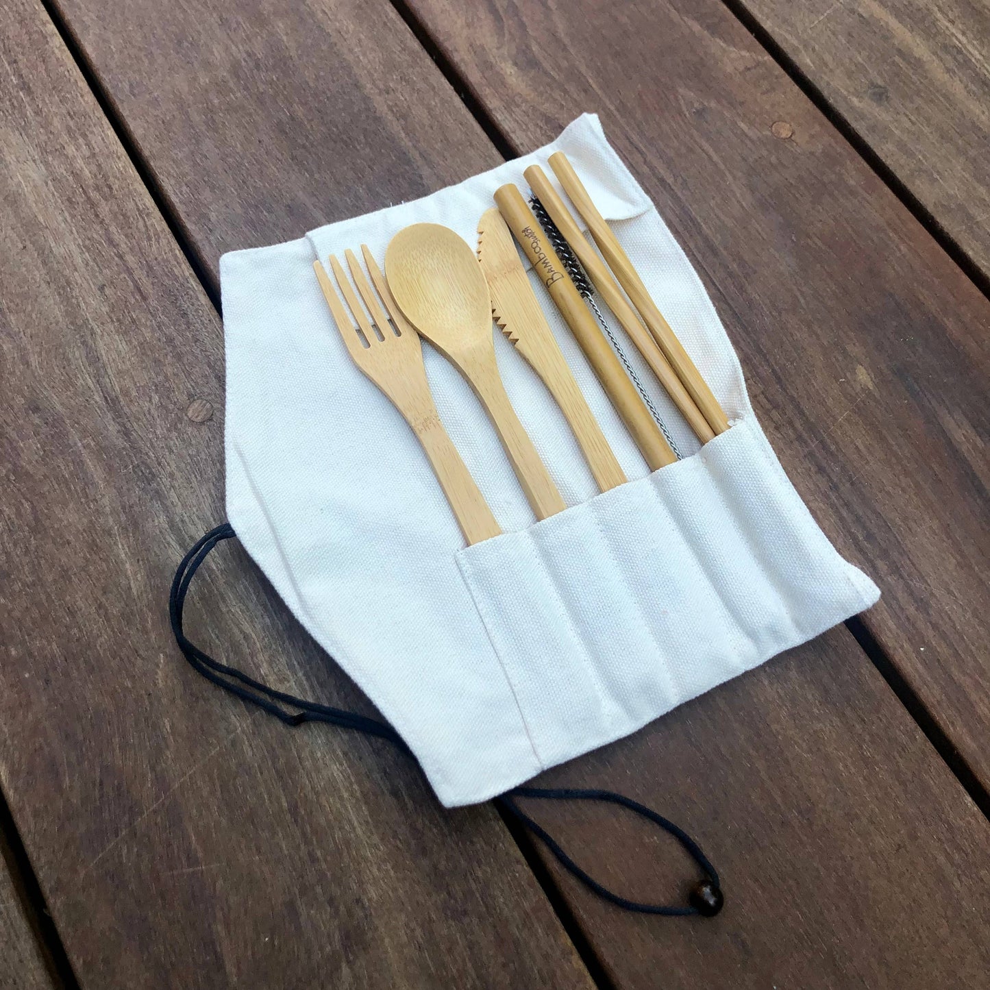Cutlery Set & Case for Travel  | Bamboo