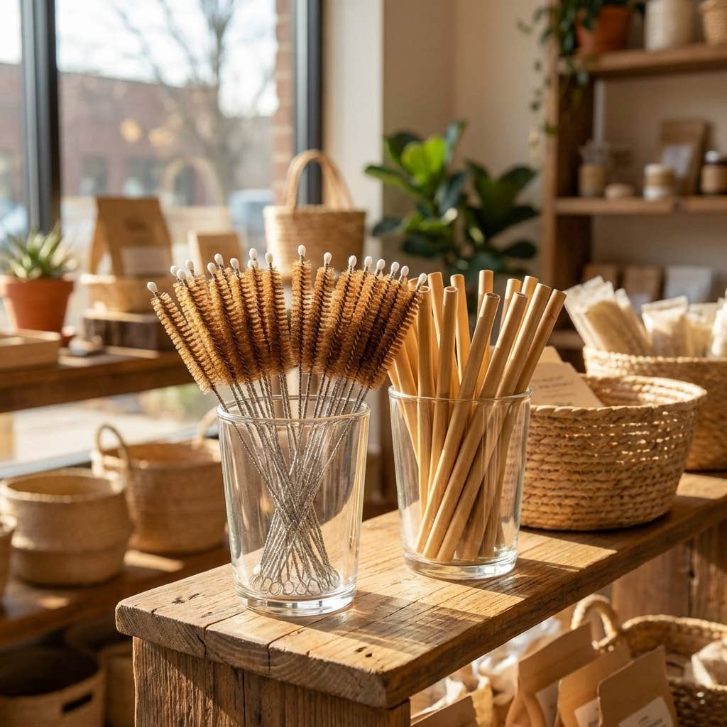 Straw Cleaner | Coconut Fiber - Plastic Free