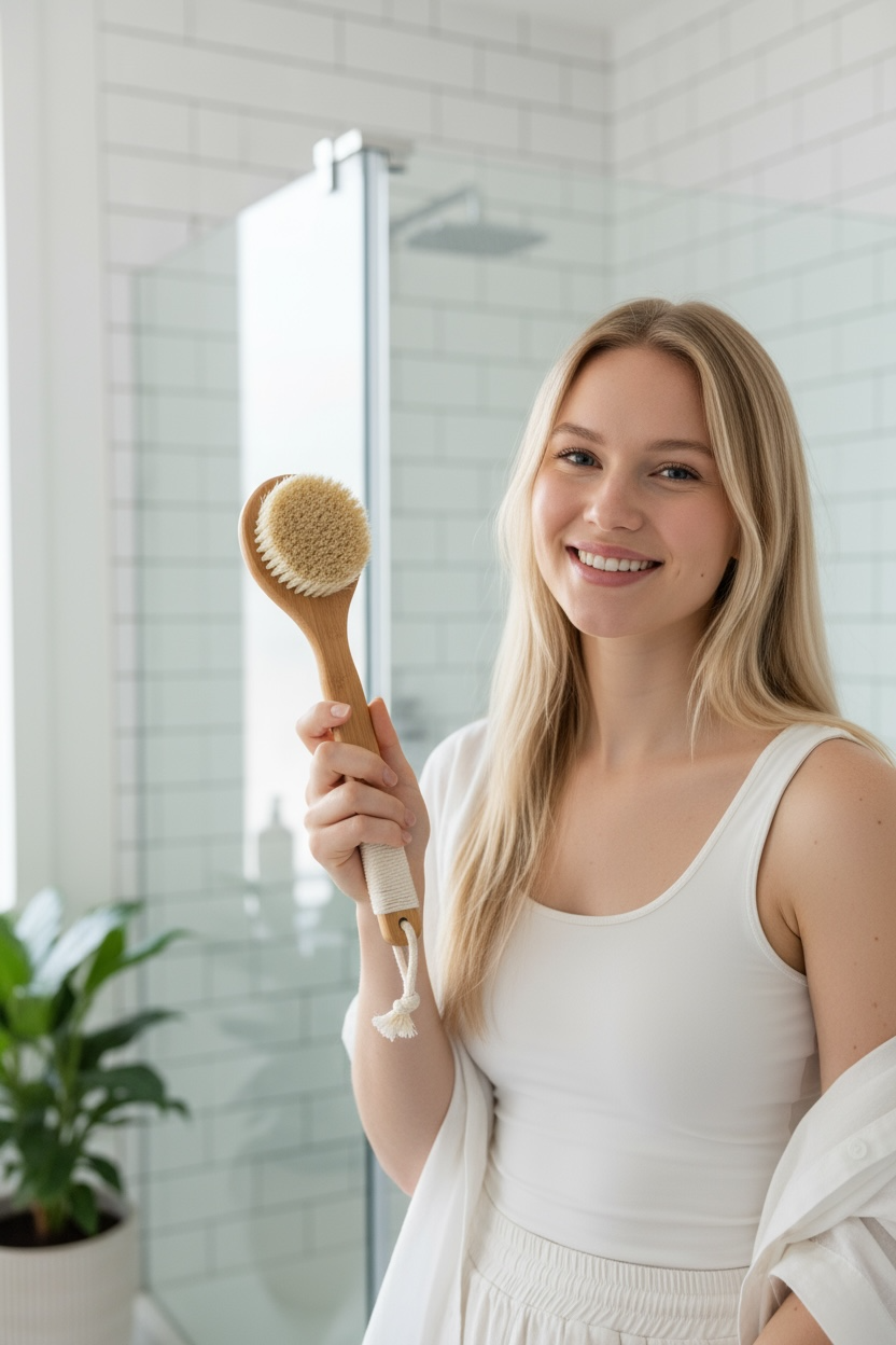 Vegan Bamboo Exfoliating Dry Brush | Faire Market Bestseller