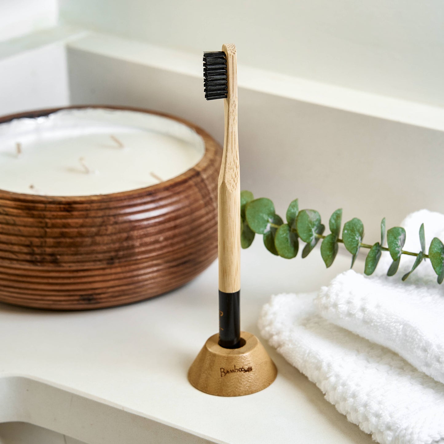 Toothbrush Stand | Flat | Bamboo