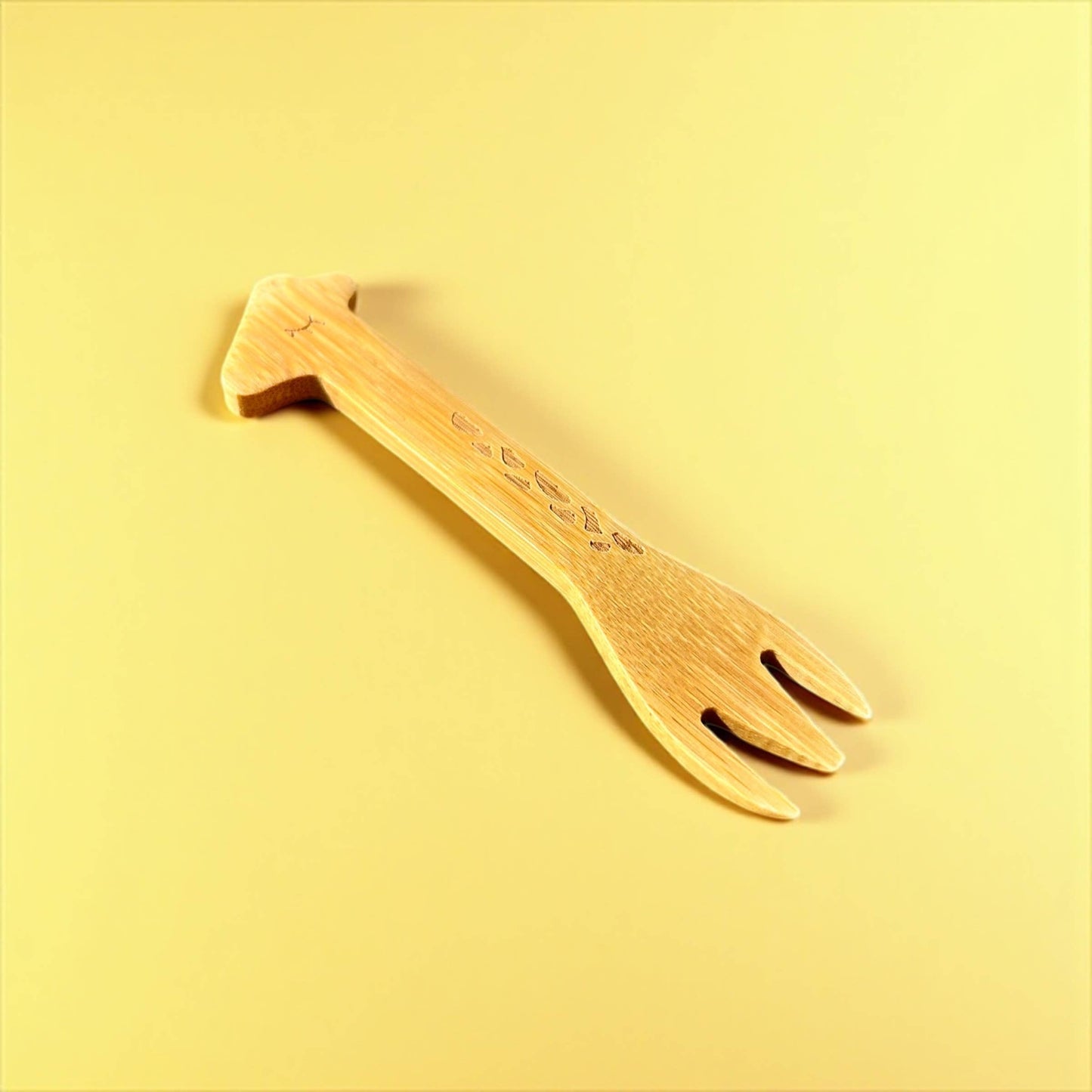 Bamboo Animal Kids & Toddler Utensils | Giraffe Fork