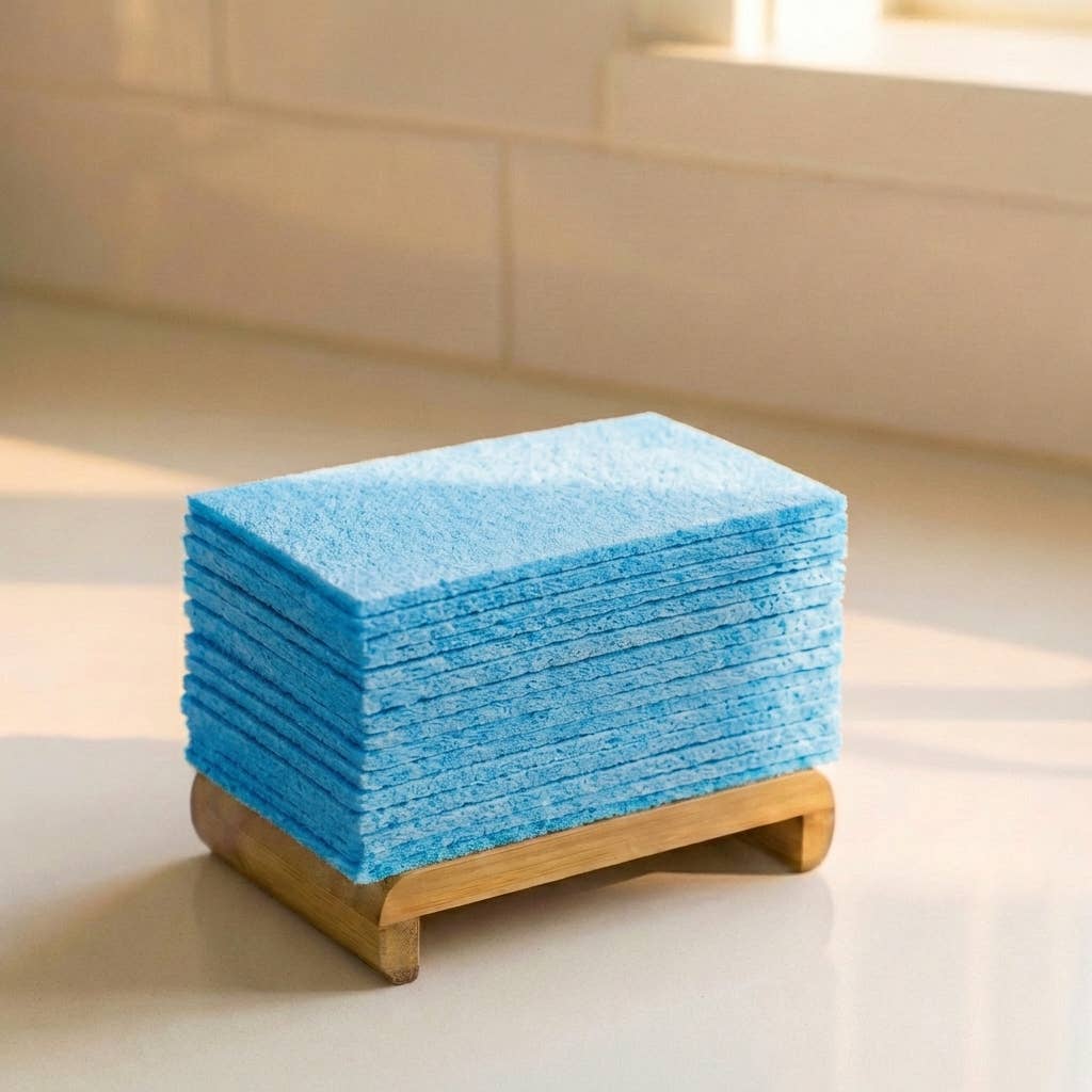 Compostable Cellulose Kitchen Sponge | White