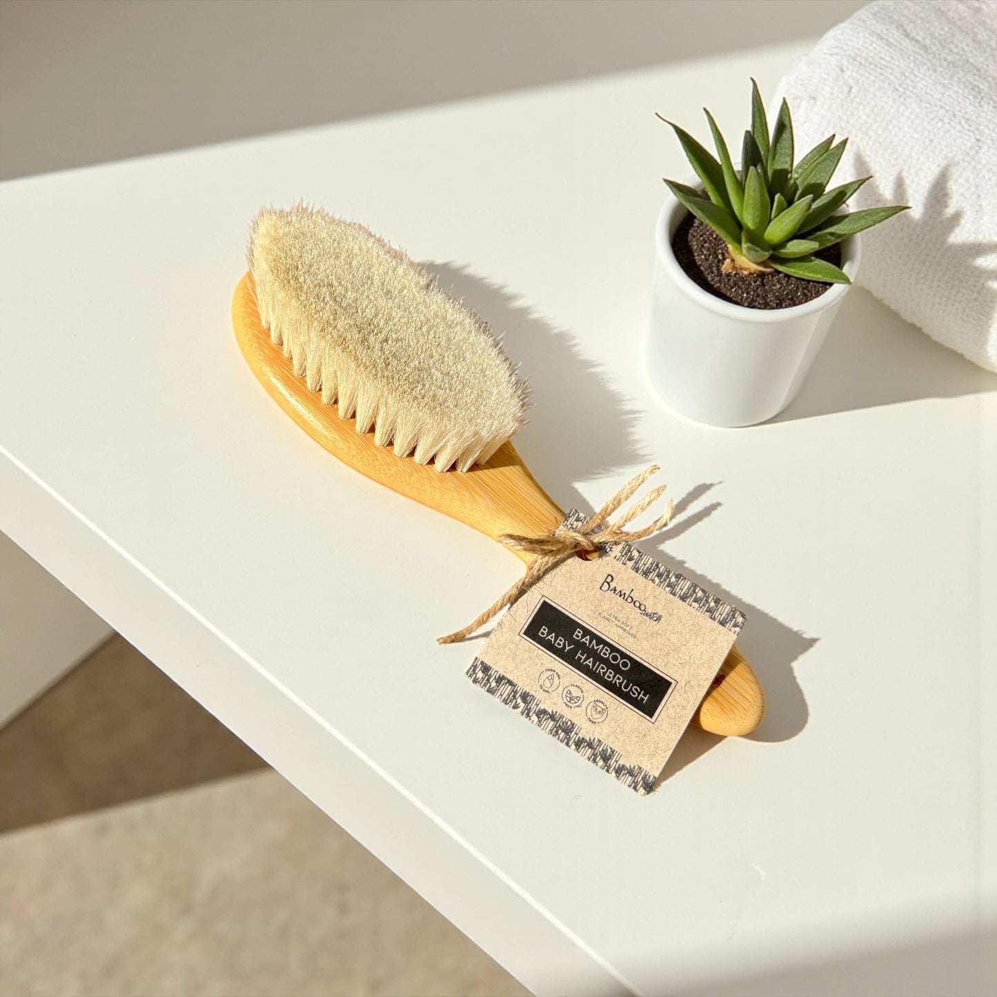Hairbrush Baby - Bamboo - No plastic