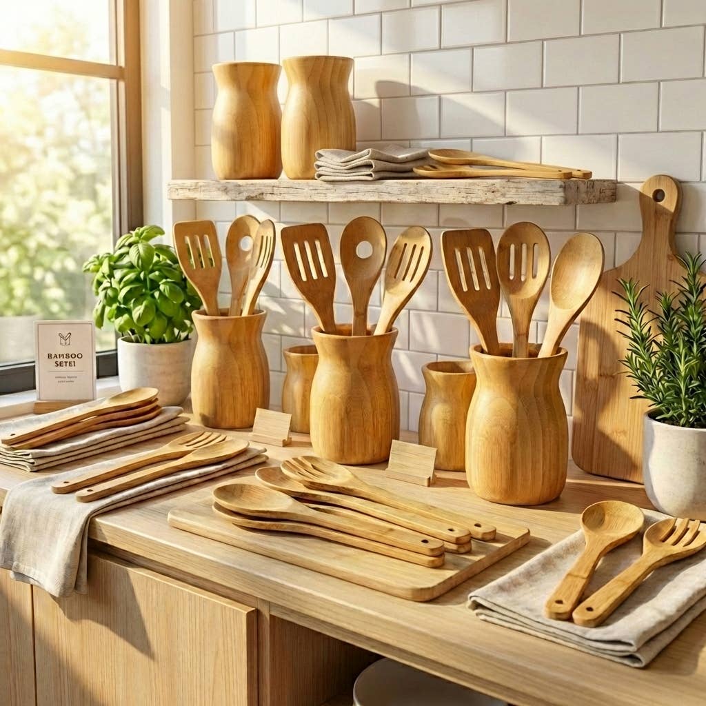 Utensil Holder | Bamboo Kitchen