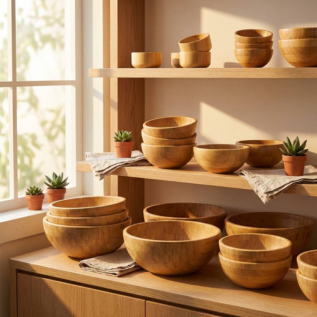 Bamboo Serving Bowl: Large