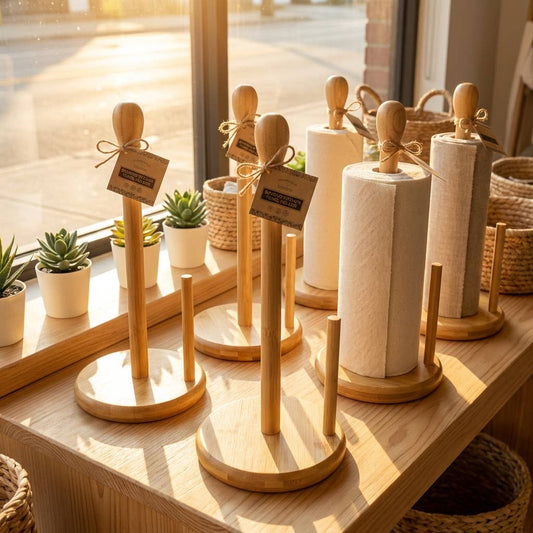 No-Paper Towel Holder | Bamboo