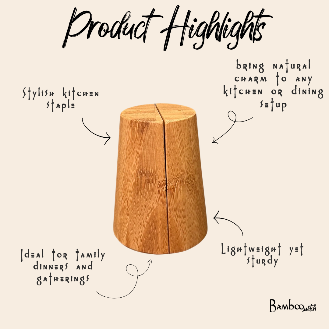 Salt & Pepper Shaker | Bamboo