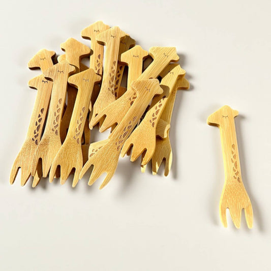 Kids Giraffe Fork - Bamboo