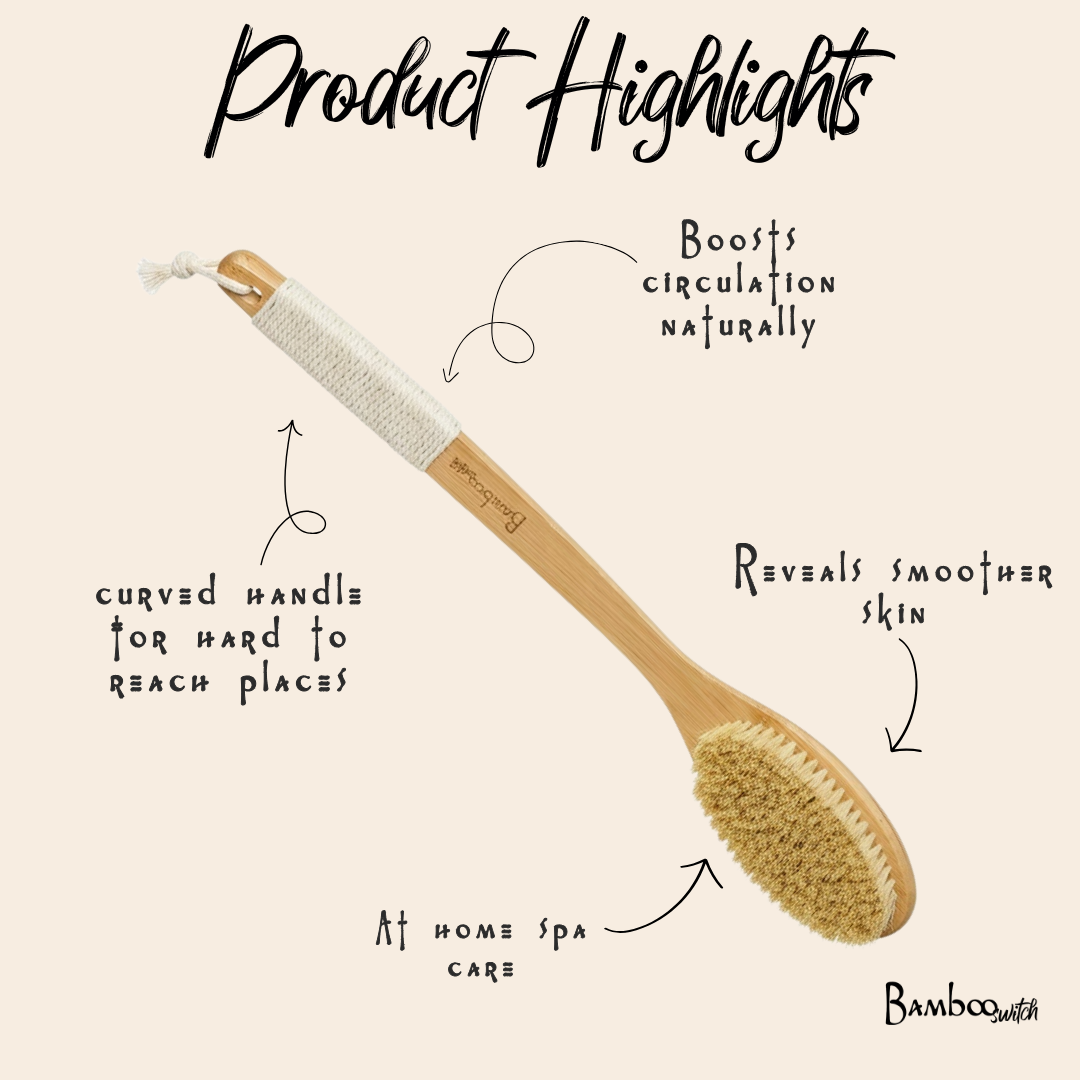 Dry Brush | Curved | Bamboo