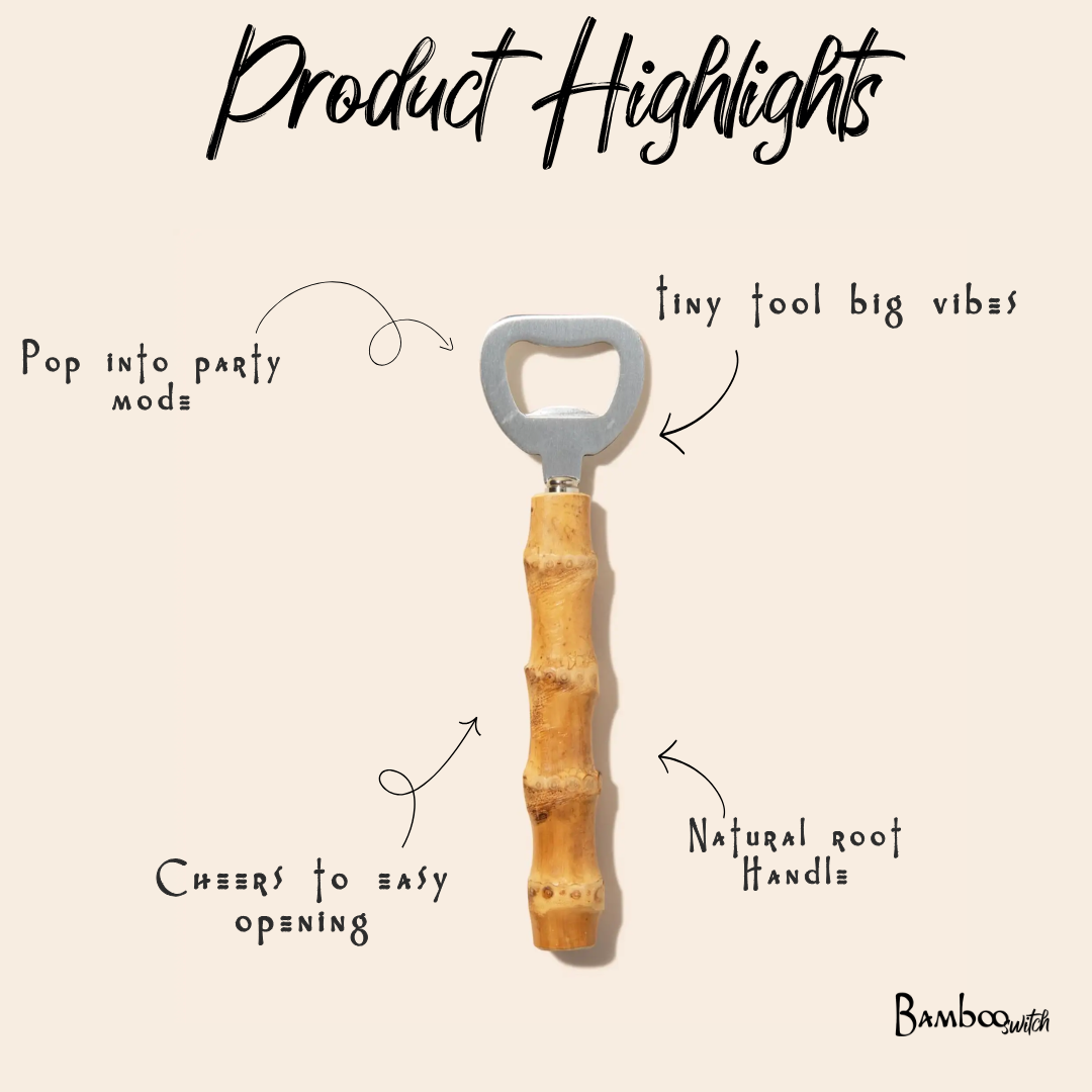 Bamboo Root Bottle Opener | Summer Bestseller