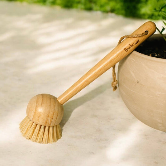 Dish Scrubber or Dry Brush Skin Exfoliate | Bamboo