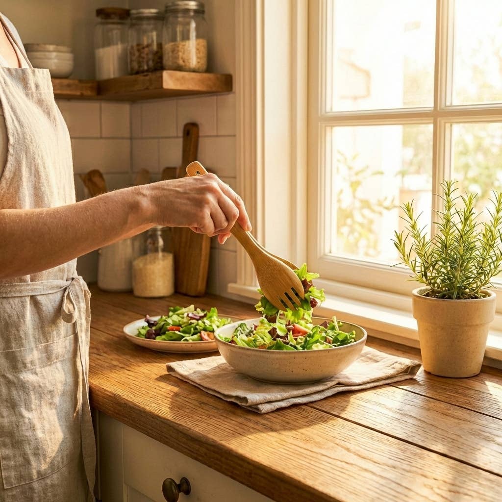 Tongs with Fork End - 12" Bamboo